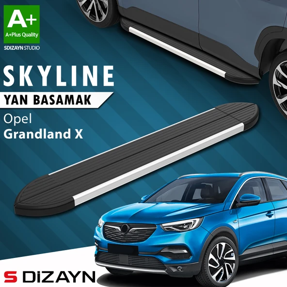 Opel Grandland X Skyline Aluminyum Yan Basamak 183 Cm 2017-2024 A+ Kalite ürün görseli 1