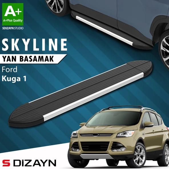 Ford Kuga 1 Skyline Aluminyum Yan Basamak 183 Cm 2008-2012 A+ Kalite ürün görseli 1