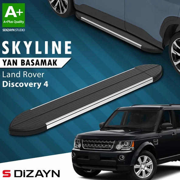 Land Rover Discovery 4 Skyline Krom Yan Basamak 193 Cm 2009-2016 A+ Kalite ürün görseli 1