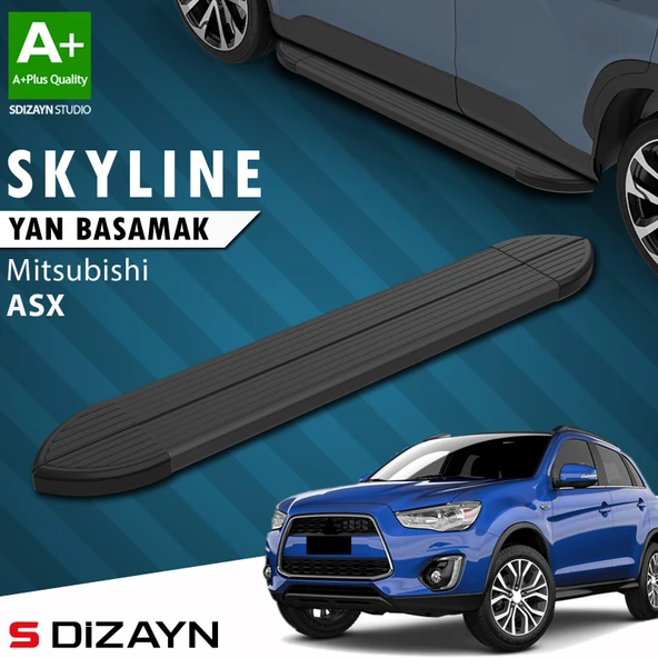 Mitsubishi ASX Skyline Siyah Yan Basamak 183 Cm 2010 Üzeri A+ Kalite ürün görseli 1