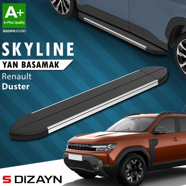Renault Duster 3 Skyline Krom Yan Basamak 183 Cm 2024 Üzeri A+ Kalite ürün görseli 1