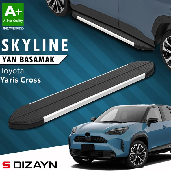 Toyota Yaris Cross Skyline Aluminyum Yan Basamak 183 Cm 2020 Üzeri A+ Kalite ürün görseli 1