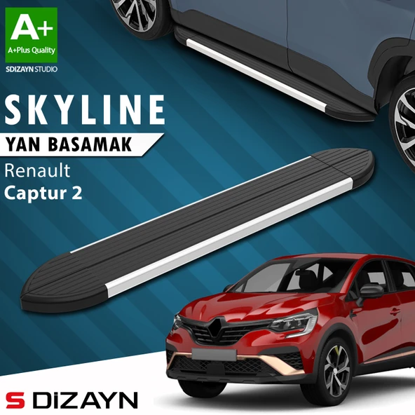 Renault Captur 2 Skyline Aluminyum Yan Basamak 183 Cm 2020 Üzeri A+ Kalite ürün görseli 1
