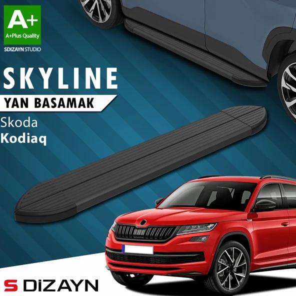 Skoda Kodiaq Skyline Siyah Yan Basamak 193 Cm 2017-2023 A+ Kalite ürün görseli 1
