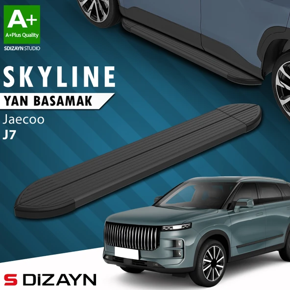 Jaecoo J7 Skyline Siyah Yan Basamak 183 Cm 2023 Üzeri A+ Kalite ürün görseli 1
