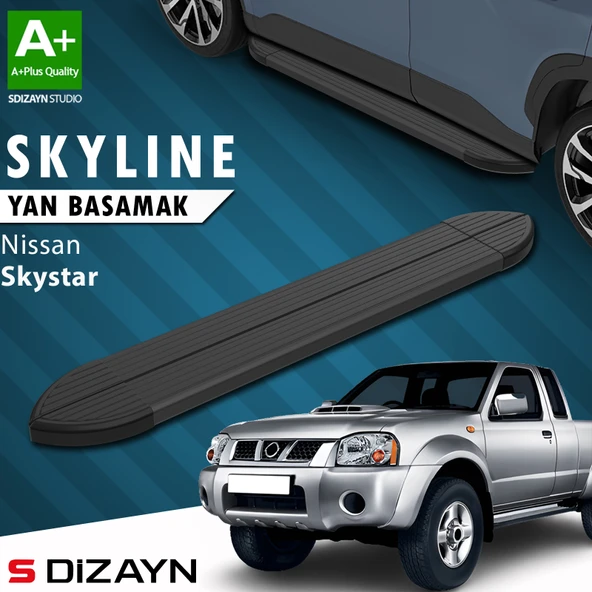 Nissan Skystar Skyline Siyah Yan Basamak 193 Cm 1996-2006 A+ Kalite ürün görseli 1