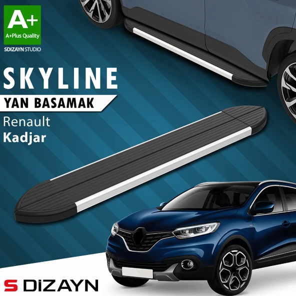 Renault Kadjar Skyline Aluminyum Yan Basamak 173 Cm 2015-2022 A+ Kalite ürün görseli 1