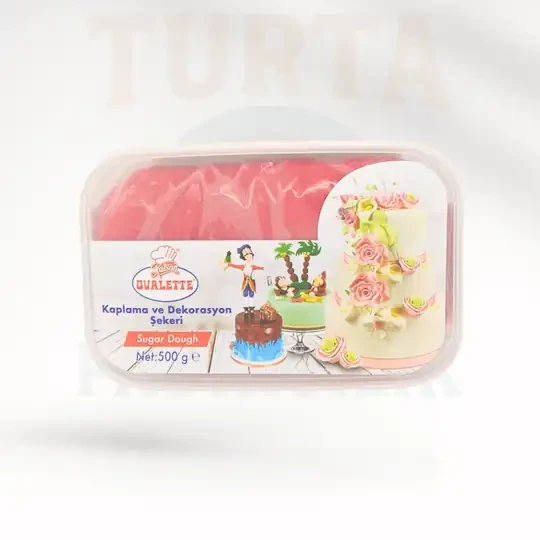 OVALETTE ŞEKER HAMURU KIRMIZI 500 GR ürün görseli 1
