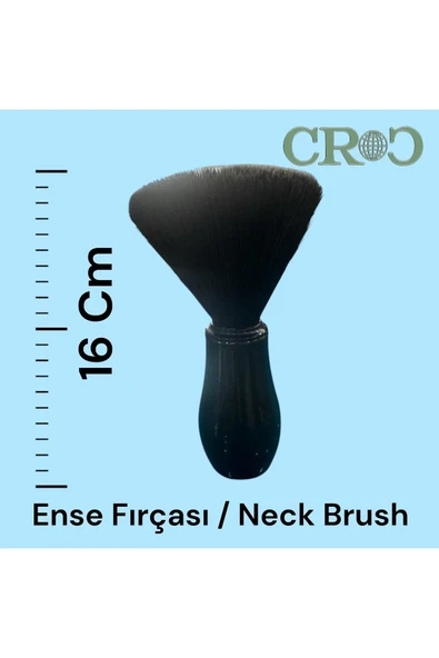 Croc EF003 Siyah Ense Fırçası - Siyah Sentetik Kıl ürün görseli 1