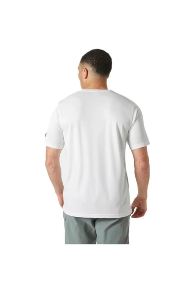 Helly Hansen Hh Tech Erkek T-Shirt 2.0 Beyaz - Resim 4