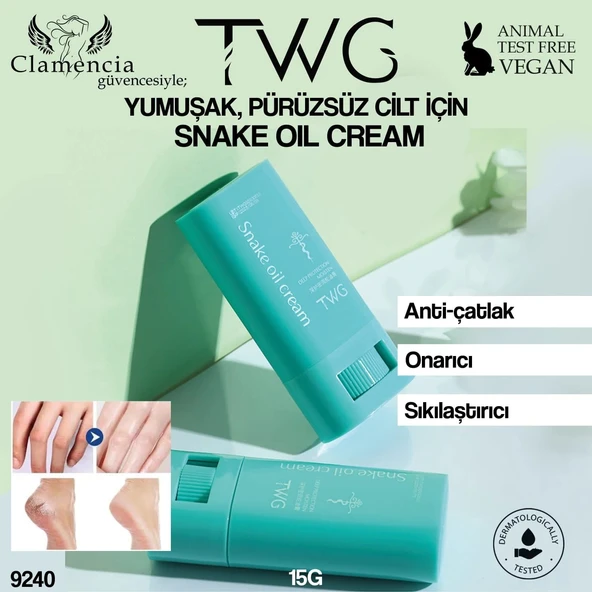 TWG Snake Oil Krem Anti-Çatlak ve Sıkılaştırıcı Roll-On 15g ürün görseli 1
