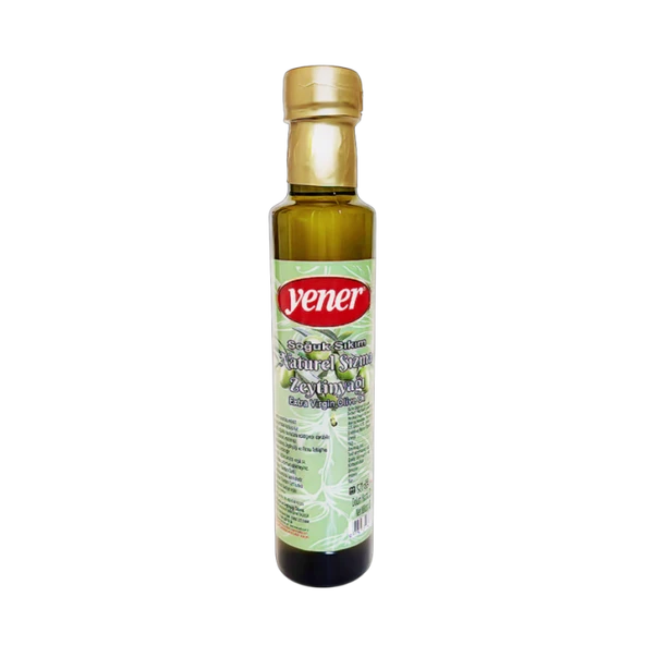 250 ML Şişe Yener Naturel Sızma Zeytinyağı (Yeni Mahsül 2025-2026) ürün görseli 1