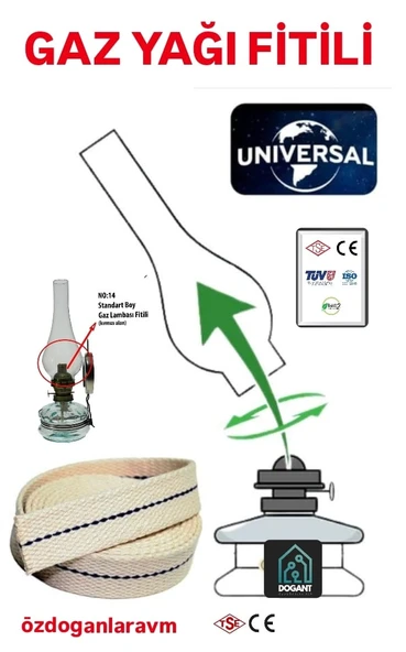 Gemici  Feneri  Fitili  GAZ Lanbası  Fitili 2 Metre ürün görseli 1