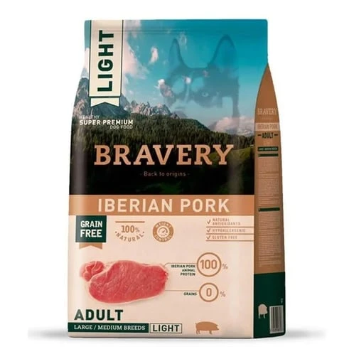 Bravery Tahılsız Iberya Domuzlu Light Büyük Orta Irk Köpek Maması 4 Kg ürün görseli 1
