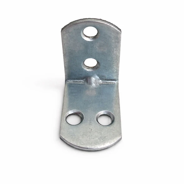 L Demir Gönye Yuvarlak Başlı 22x30x30 mm 50 Adet Raf Dolap Köşe Birleştirme Metal Montaj Aparatı ürün görseli 1