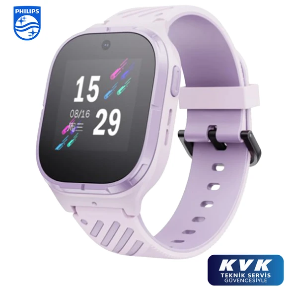 PHILIPS W200A AKILLI ÇOCUK SAATİ PEMBE (KVK TEKNİK SERVİS GARANTİLİ) ürün görseli 1
