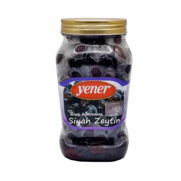 Yener Siyah Sele Yener Zeytin 900 gr Doğal Fermante (Çok İri) ürün görseli 1