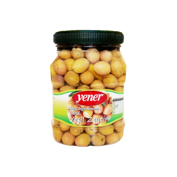 Yener Yeşil Çizik Zeytin 900 gr Doğal Fermante ürün görseli 1