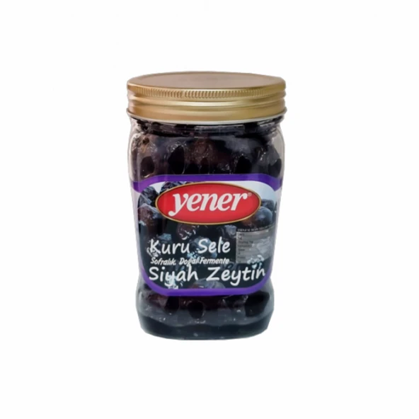 Yener Siyah Kuru Sele (Kıvırcık) Yener Zeytin 500 gr Doğal Fermante ürün görseli 1