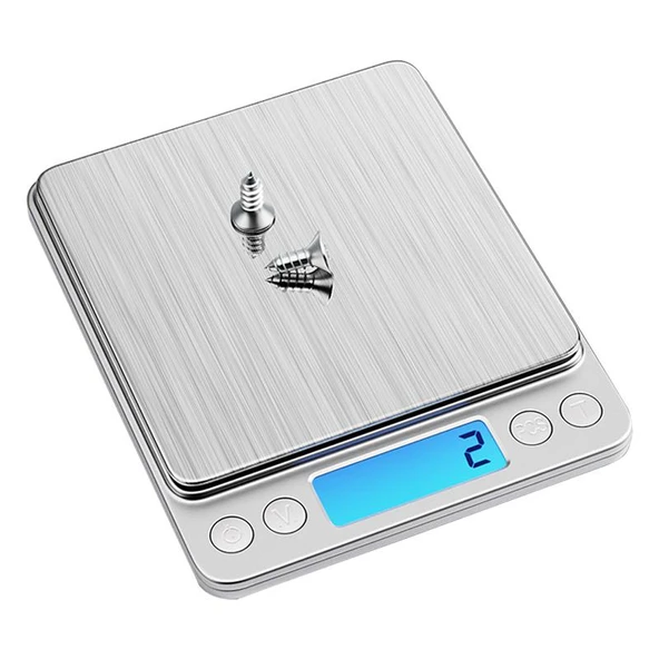 500 GRAM DİJİTAL HASSAS TERAZİ (0.01 GRAM) ürün görseli 1