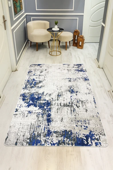 Eskitme Desenli Dijital Baskı Kaymaz Taban Halı H0284 RENKLİ 200 X 300 ürün görseli 1