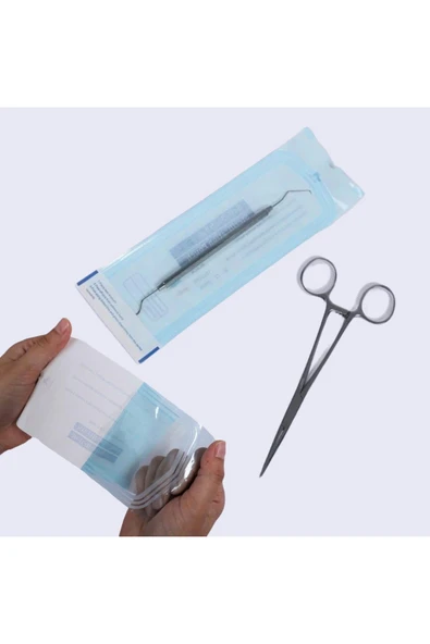 SterilPac 90x260mm (100 ADET) Manikür Pedikür ve Piercing Alet Sterilizasyon Zarfı ürün görseli 1