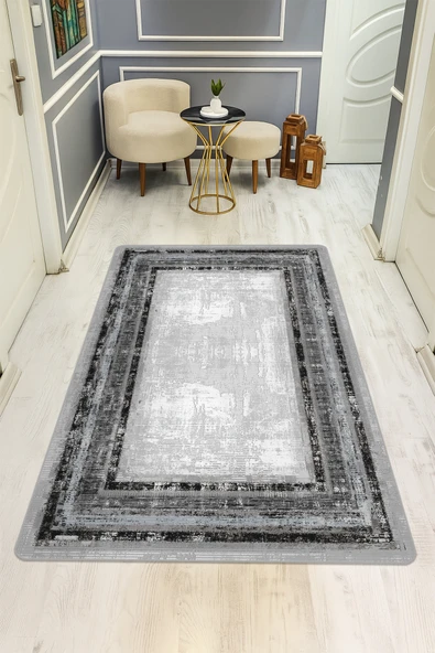 Eskitme Desenli Dijital Baskı Kaymaz Taban Halı H0077 RENKLİ 160 X 230 ürün görseli 1