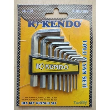 Kendo Allen Anahtar Seti 10 Lu KAS901 ürün görseli 1