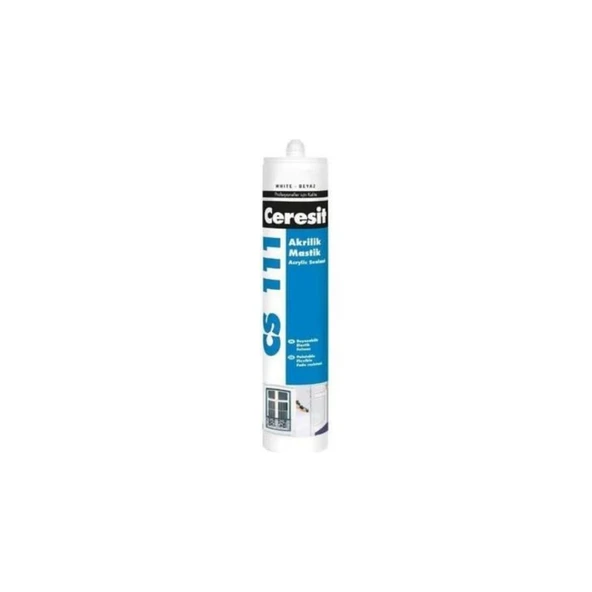 Ceresit CS 111 Silikonize Mastik Beyaz 240 ml ürün görseli 1