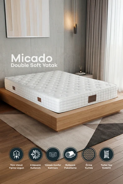 Mobyat Micado Double Soft Pocket Yaylı (Torba Yaylı) Yatak Çift Taraflı Kullanım ürün görseli 1