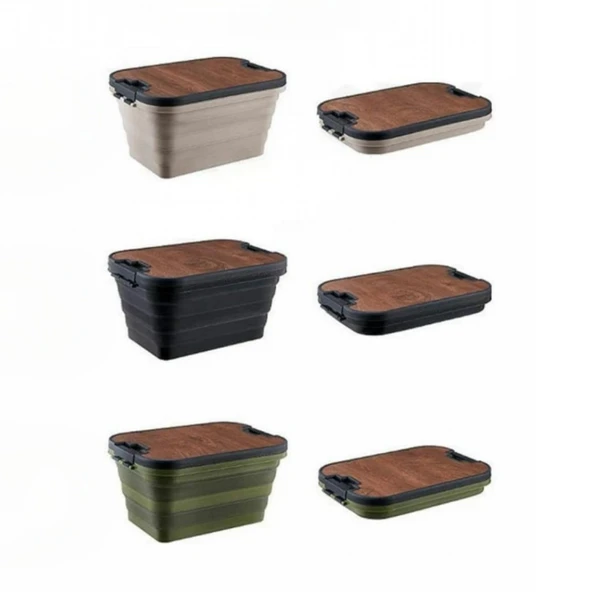 Katlanır Kamp  Piknik Sepeti - Resim 3