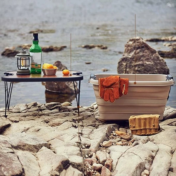 Katlanır Kamp  Piknik Sepeti - Resim 12