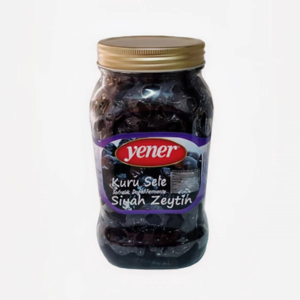 Yener Siyah Kuru Sele (Kıvırcık) Zeytin 900 gr Doğal Fermante ürün görseli 1