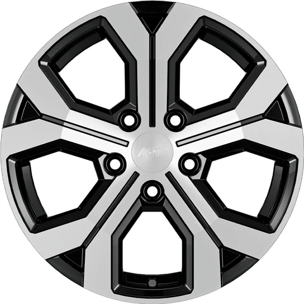 AGT Wheels 17 inç 5*114 ET40 Parlak Siyah Jant Takımı (J-4558) ürün görseli 1