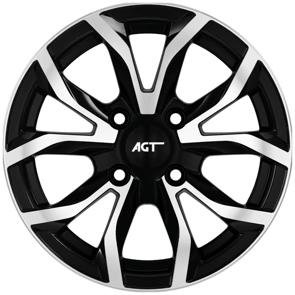 AGT Wheels 15 inç 4*108 ET35 Parlak Siyah Jant Takımı (J-4499) ürün görseli 1