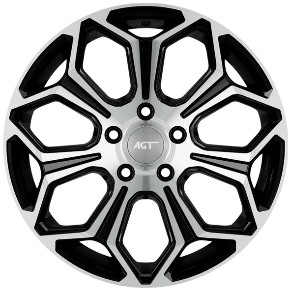 AGT Wheels 15 inç 4*108 ET40 Parlak Siyah Jant Takımı (J-4501) ürün görseli 1