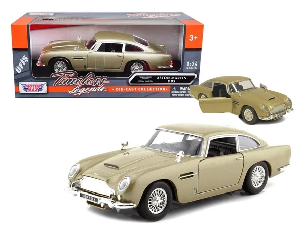 Motor Max Koleksiyon 1 / 24 Ölçek Aston Martin DB5 Bej Model Metal Araba ürün görseli 1