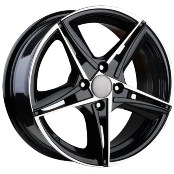AGT Wheels 15 inç 4*100 ET35 Parlak Siyah Jant Takımı (J-4488) ürün görseli 1