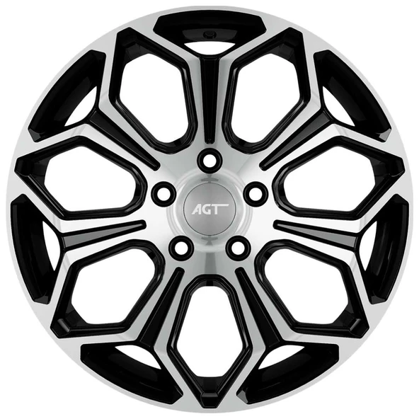 AGT Wheels 15 inç 4*100 ET38 Parlak Siyah Jant Takımı (J-4491) ürün görseli 1