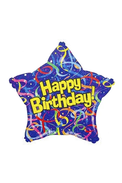 Vipfoni 19'' Folyo Balon -Birthday Purple Star ürün görseli 1