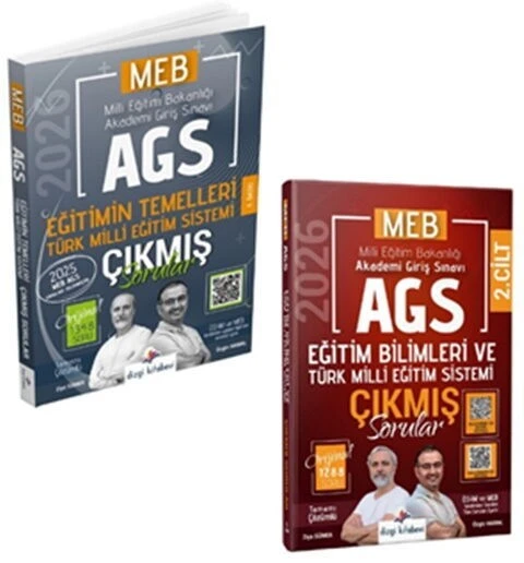 2026 MEB AGS Tamamı Video Çözümlü Eğitim Bilimleri ve Türk Milli Eğitim Sistemi Çıkmış Sorular Dizgi ürün görseli 1