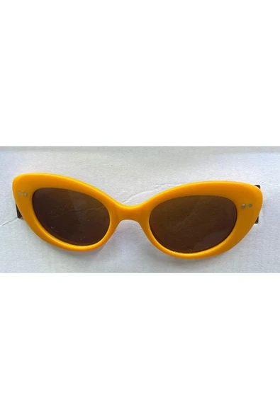Vipfoni Retro Cat Çocuk Güneş Gözlüğü Sarı ürün görseli 1
