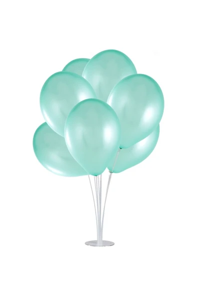 Vip-Aksesuar Metalik Balon Mint Yeşili 10 Adet ürün görseli 1