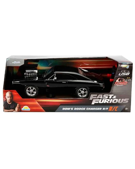 Jada Uzaktan Kumandalı Şarjlı 1:16 Fast Furious Dom s Dodge Charger ürün görseli 1