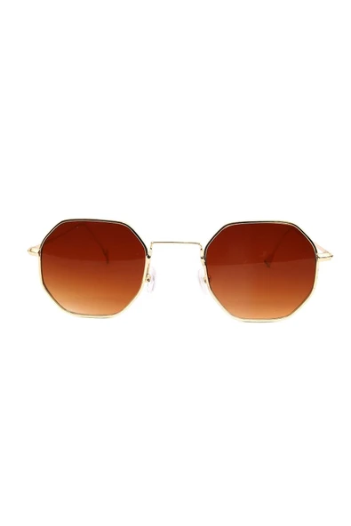Vipfoni Unisex Kahverengi Metal Çerçeve Güneş Gözlüğü ürün görseli 1