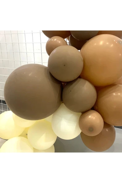 Vipfoni Krem Karamel Mocha Balon 10 Adet ürün görseli 1