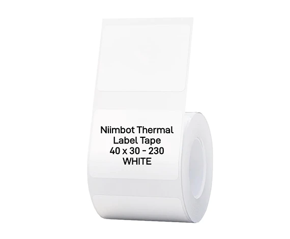 NIIMBOT T40*30-230 Beyaz Etiket ürün görseli 1