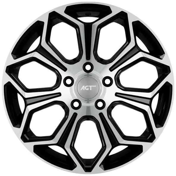 AGT Wheels 17 inç 5*114 ET38 Parlak Siyah Jant Takımı (J-4601) ürün görseli 1