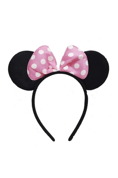 Vipfoni Mickey - Mini Mouse Taç Fiyonk Taç - Pembe ürün görseli 1