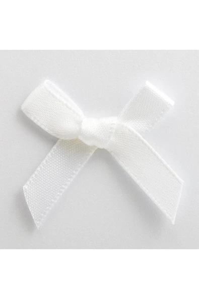 Vipfoni Hazır Fiyonk Sade Minik Saten Kurdele 1 cm 50 Adet ürün görseli 1